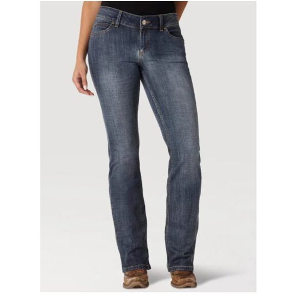 New ~ WRANGLER  ~ Mid Rise Bootcut Jeans 29 /7 X 32 - Picture 1 of 10